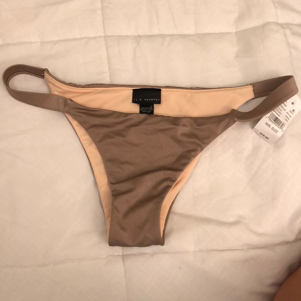 LA Hearts tan bikini bottoms
